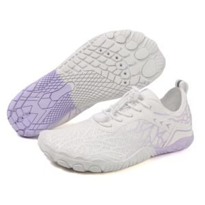 Lightweight Breathable Barefoot Hiking Shoes for Women with Wide Toe Box