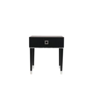 Ebony Oak Side Table with Minimalist Modern Design